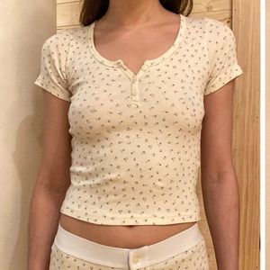 Brandy Melville Floral Top